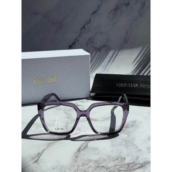 NEW Dior SpiritO S3I Eyeglasses Frames in Purple Transparent - Picture 5 of 8